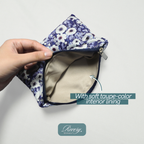 Personalized Flat Travel Makeup Pouch